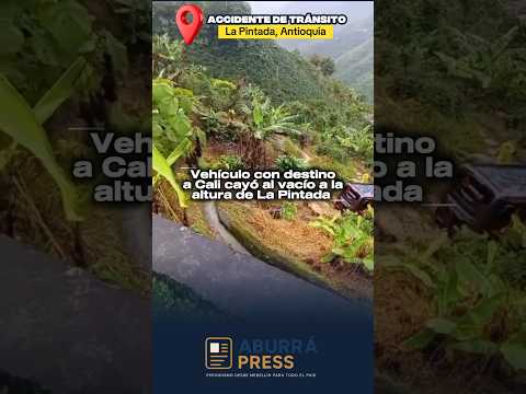 Conductor herido tras salida de un bus en la vía La Pintada – Medellín