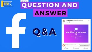 how to create a Q&amp;A (question and Answer) on facebook personal account
