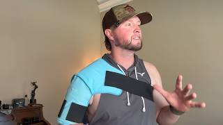 Comfytemp Shoulder Ice Pack Wrap for Injuries Reusable Gel, Physical Rotator Cuff Cold Therapy Arm S