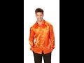 Orange disko satin skjorte video