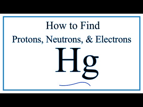 How to find the Number of Protons, Electrons, Neutrons for Hg (Mercury)