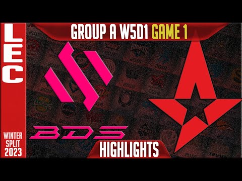 BDS vs AST Highlights Game 1 | LEC Winter 2023 Group A W5D1 | Team BDS vs Astralis G1