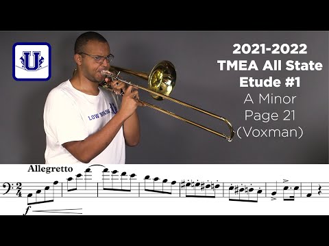 2021-2022 TMEA Tenor Trombone Etude #1 Allegretto Grazioso (page 21) from Voxman Selected Studies