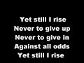 Yolanda Adams(Still I Rise) Lyrics