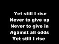Yolanda Adams(Still I Rise) Lyrics 