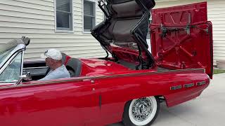 1962 Ford Thunderbird Sport Roadster Convertible Top Operation Part 1