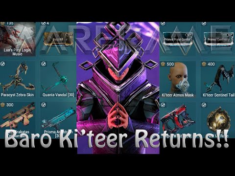 Warframe - Baro Ki'Teer Returns! [9th January 2026]