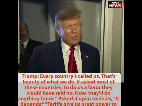 Trump Shows Off Gold Card: '$5 Million, Could Be Yours'; 'Every Country's Called Us -- Tariffs Give Great Power to Negotiate'