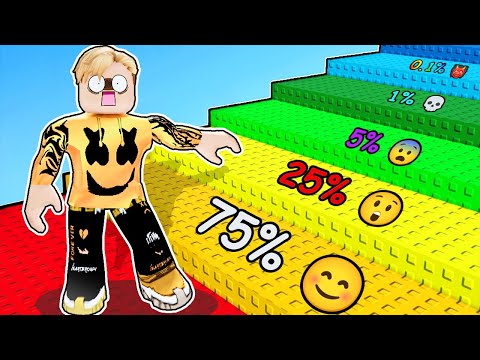 أوصل للآخر لو تقدر  !😱👣 كل درجة بطلعها…فرصة نجاتي بتقل في روبلوكس 💀 حاولت اوصل ل اعلى اكبر خطوات🔥