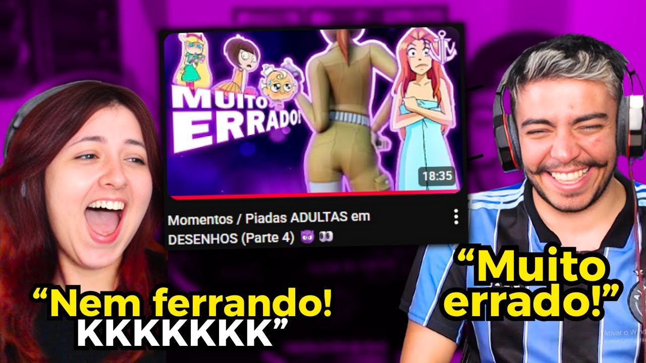 Momentos / Piadas ADULTAS em DESENHOS (Parte 4) 😈👀 | REACT