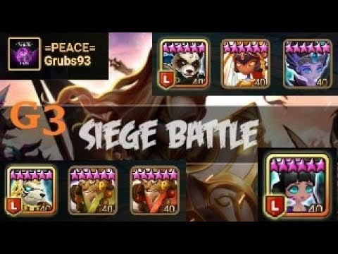 G3 Siege  PANDA & JEANNE DEF   =Peace= Vs AF Unleashed Vs INSOMNIO