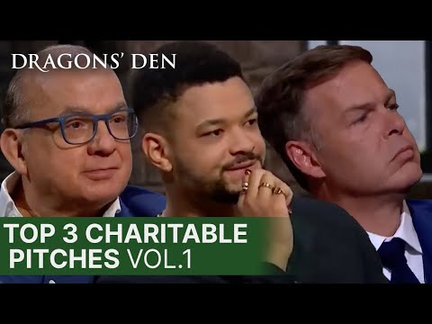 Top 3 Charitable Pitches In The Den | COMPILATION | Dragons' Den