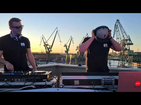 Roysat is blending Patrich Branch-Katowice into his set at Gdansk Shipyard The best rooftop moments