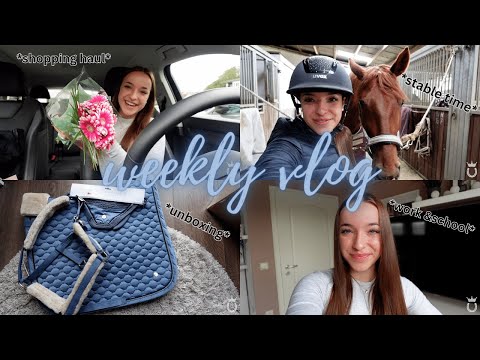 WEEKLY VLOG ????​ stable time, work, hauls, workout, party & more | Marina Schuster