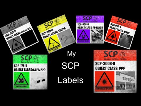All The SCP Labels I Have Created.