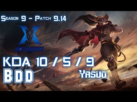 KT BDD YASUO vs LUX Mid - Patch 9.14 KR Ranked