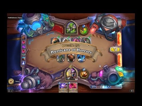 Solution Puzzle Lab Board Clear: Hurricane of Horrors - Flobbidinous (5/7), Hearthstone Boomsday
