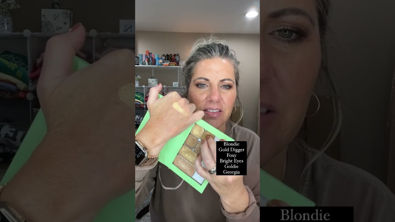 Let’s Swatch our gold shimmer shadows from Seint Beauty ✨