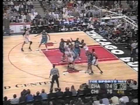 Chicago bulls v charlotte hornets (michael jordan v glenn rice) 1998 nba playoffs