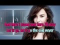 Demi Lovato - Let It Go (from "Frozen") [Karaoke ...