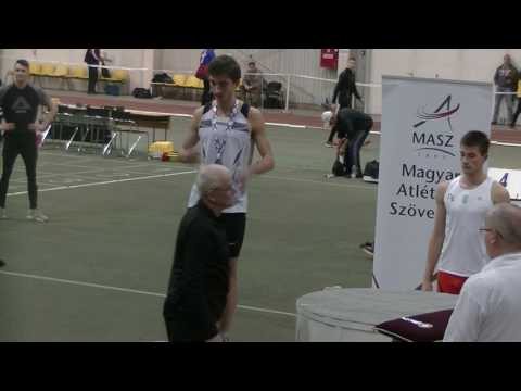 2017.02.25. atlétika Fedettpályás Junior OB férfi 400 m Budapest eredményhirdetés  - Titán TC Szeged