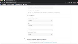 Create an Amazon Developer Account