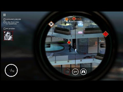 Hitman sniper chapter 6 mission 37 Score 5,000,000 within the first 2 minutes without any headshots