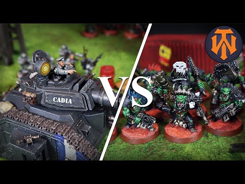 #11 New Orks Beast Snagga VS  Astra Militarum 40k Battle Report 500 Points 9th Edition Combat Patrol