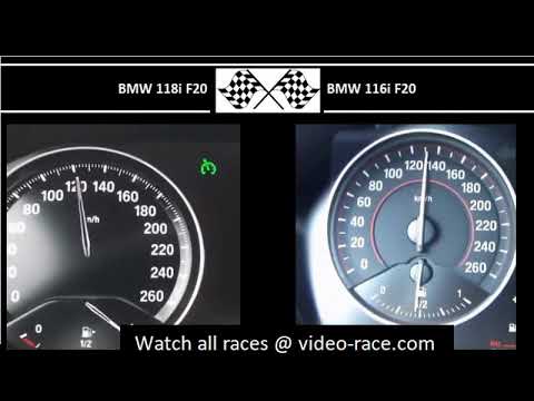 BMW 118i F20 VS. BMW 116i F20 - Acceleration 0-100km/h