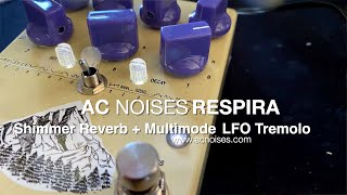 Video thumbnail for AC Noises: RESPIRA Shimmer Reverb + Multimode LFO Tremolo by Brett Kingman