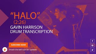 Drum Lesson | Gavin Harrison Drum Transcription From &quot;Halo&quot; Porcupine Tree | Drum Groove (2:26)