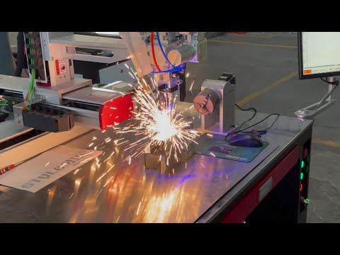 Automatic CNC Laser Welding Machine with Fiber Laser Source