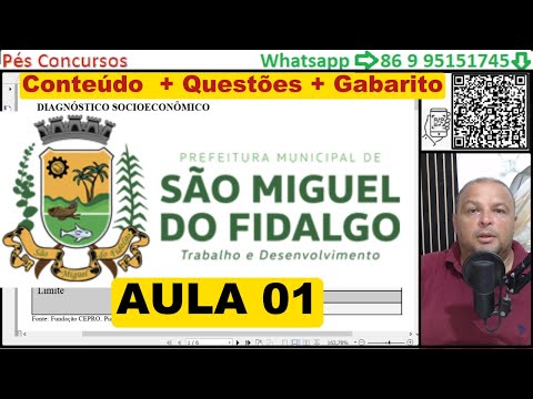 SÃO MIGUEL DO FIDALGO - PI - AULA 01 - CONHECIMENTOS SOBRE O MUNICÍPIO