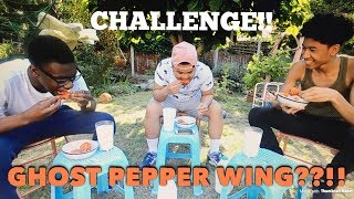 GHOST PEPPER HOT CHICKEN WINGS CHALLENGE!! [MUST WATCH] [EXTREME]
