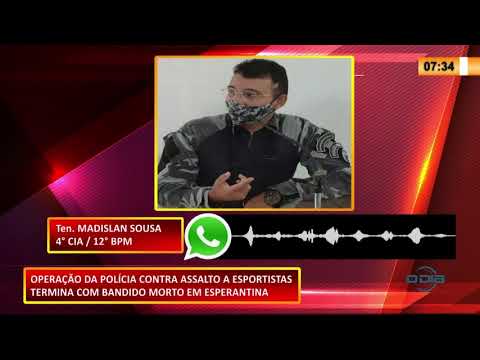 Operação da Polícia contra assaltos a ciclistas termina com bandido morto em Esperantina 03 11 20