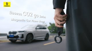 Baseus C02 Go Magnetic Car Phone Holder for Dashboard, 360° Rotatable Mobile Holder for Car, Bendable Design Car Phone Mount With Ultra Strong Magnets for iPhone 15 Pro Max, ‎Samsung S24 Ultra