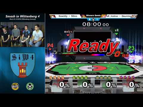 SiW4 - Sneddy + Stivo Vs. Däumling + Kellner - Winners Semis - Melee Doubles