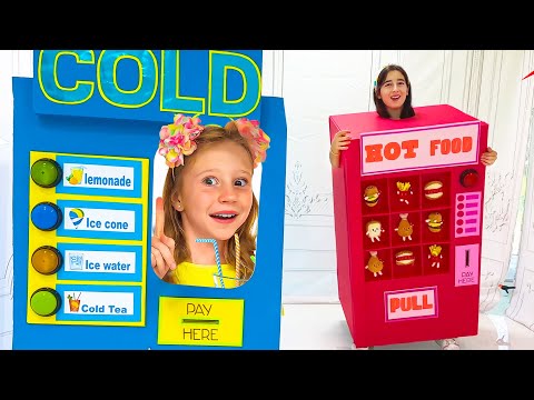 Hot vs Cold challenge from Nastya with Eva