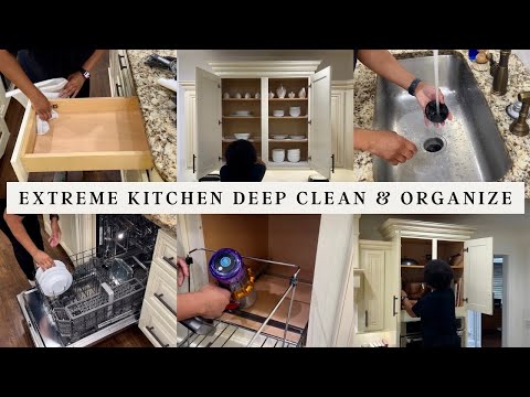 EXTREME KITCHEN DEEP CLEAN & RESET 2026 | ORGANIZATION IDEAS + MEAL PREP #cleaningvlog