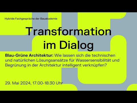 TiD 6 | Blau-Grüne Architektur