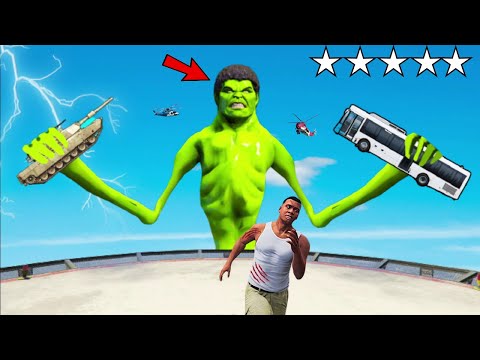 SIREN HEAD HULK Vs FRANKLIN Fight In GTA 5 Playing GTA 5 As SIREN HULK