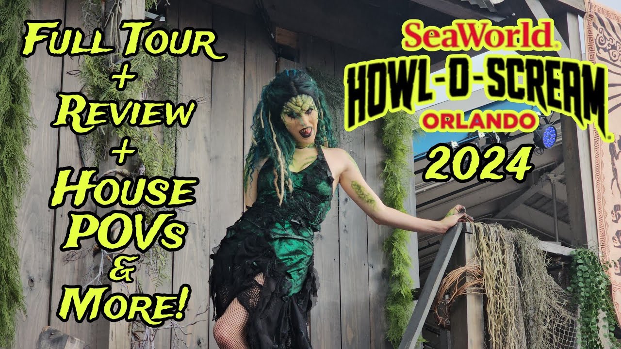 Howl-O-Scream Orlando at SeaWorld Orlando Full Tour, Review, House POVs, & More 2024 Season!