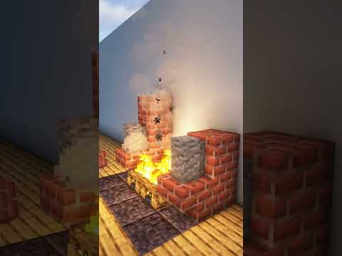 Magic Builds - Livingroom Chimney  🔥 #minecraft #shorts