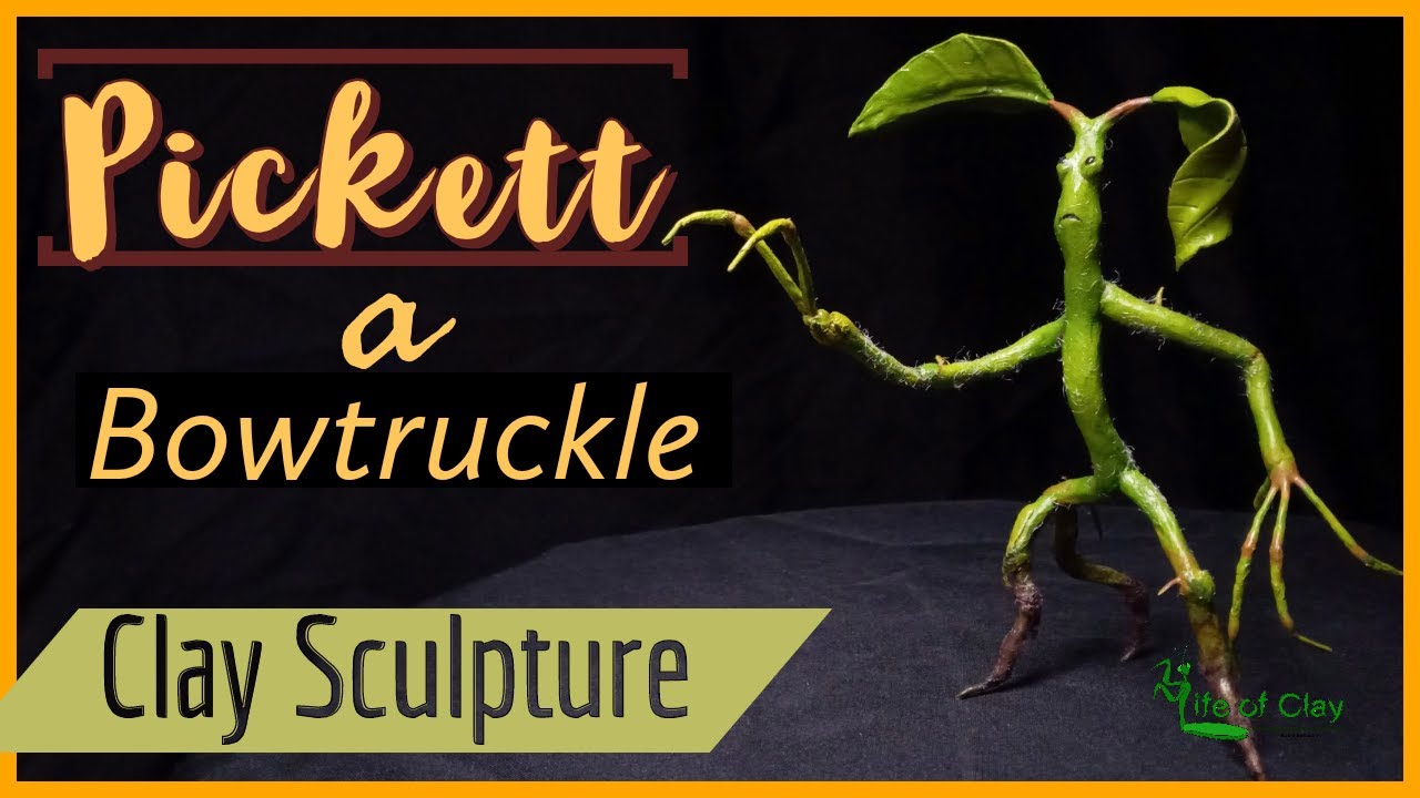 Sculpting Pickett the Bowtruckle in Fantastic Beast Movie_Polymer Clay_LifeofClay