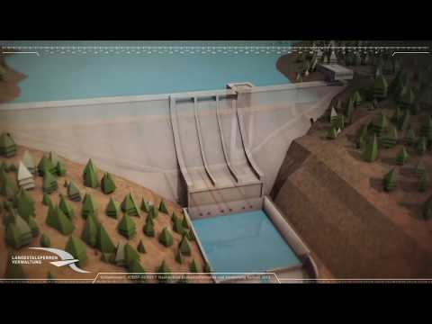 Aufbau einer Talsperre (Animation)