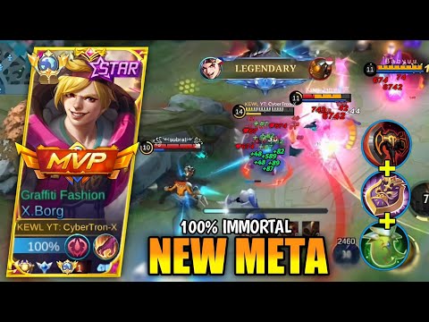 SUSTAIN X.BORG + HYPER REGEN BUILD IS UNDERRATED!!😱 | MLBB