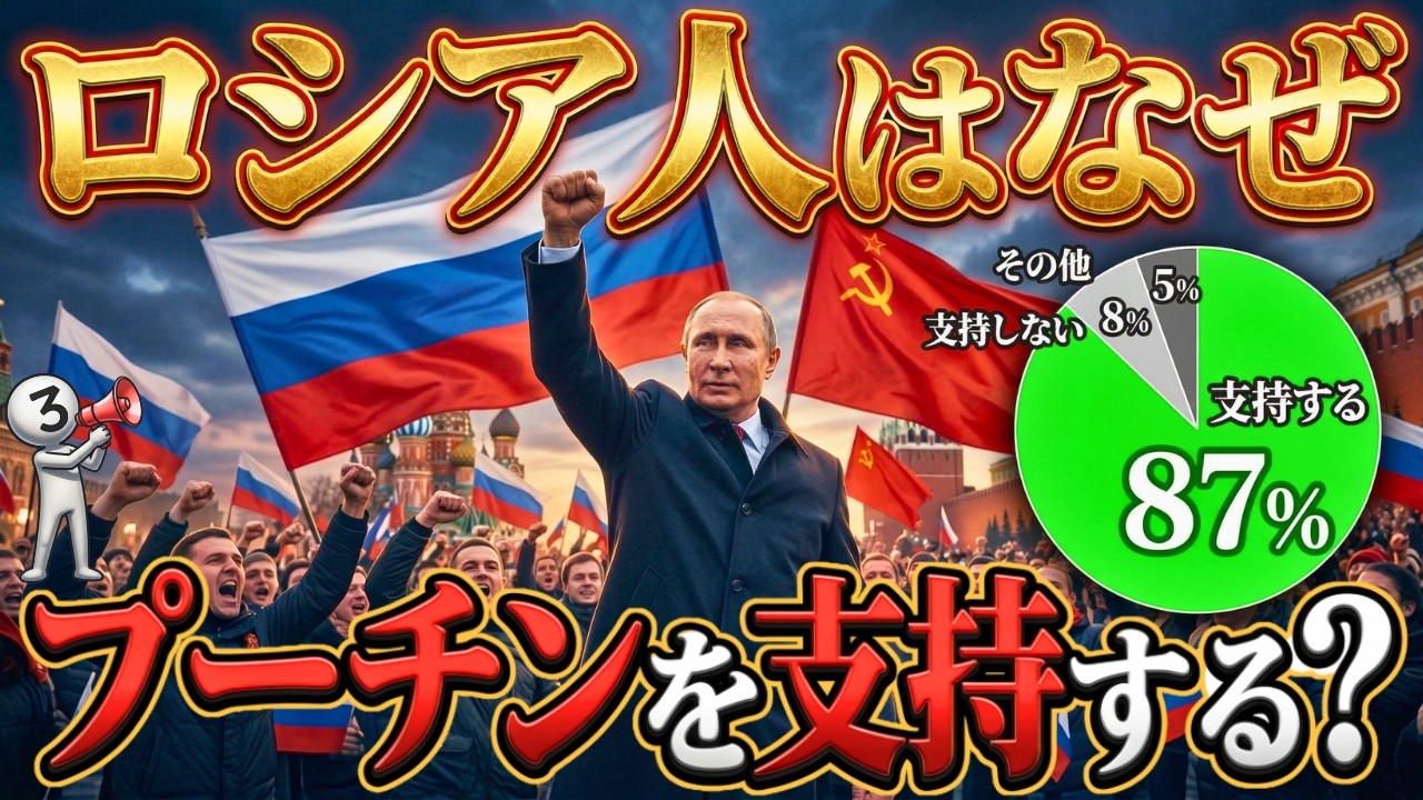 【99%が知らない】ロシア人がプーチンを支持する本当の理由
