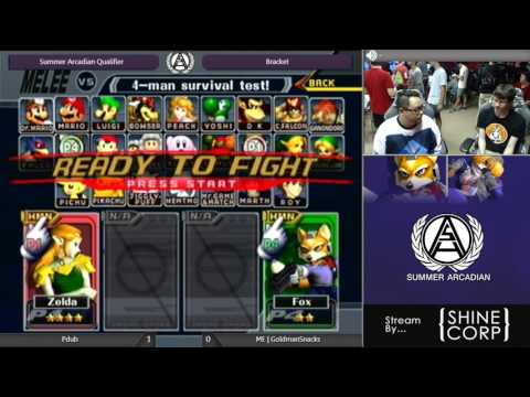 Pdub (Sheik) vs ME | GoldmanSnacks (Fox) - ASH@WIT Melee Summer Arcadian Bracket