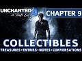 Uncharted 4 - Chapter 9 All Collectible Locations, Treasures, Journal Entries, Notes, Conversations