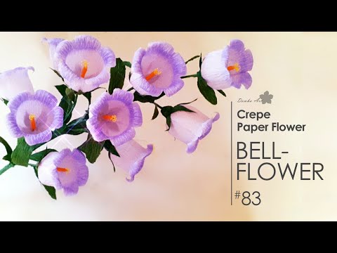 Crepe paper flower "Bellflower" making tutorial n.83 | DIY | Healing